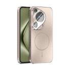 For Huawei Pura 70 Ultra ABEEL Heat Dissipation Frosted MagSafe Phone Case with Lens Film(Rose Gold) - 1