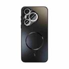 For Huawei Pura 70 ABEEL Heat Dissipation Frosted MagSafe Phone Case with Lens Film(Black) - 2