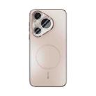 For Huawei Pura 70 ABEEL Heat Dissipation Frosted MagSafe Phone Case with Lens Film(Rose Gold) - 2