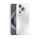 For Huawei Pura 70 ABEEL Heat Dissipation Frosted MagSafe Phone Case with Lens Film(White) - 1