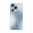 For Huawei Pura 70 ABEEL Heat Dissipation Frosted MagSafe Phone Case with Lens Film(Light Blue) - 2