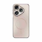 For Huawei Pura 80 5G ABEEL Heat Dissipation Frosted MagSafe Phone Case with Lens Film(Rose Gold) - 2