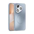For Huawei Pura 80 5G ABEEL Heat Dissipation Frosted MagSafe Phone Case with Lens Film(Light Blue) - 1