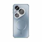 For Huawei Pura 80 Pro 5G / 80 Pro+ 5G ABEEL Heat Dissipation Frosted MagSafe Phone Case with Lens Film(Light Blue) - 2