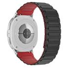 For Samsung Galaxy Watch8 / 8 Classic xDfind I-shaped Magnetic Silicone Watch Band(Black Wine Red) - 2