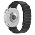 For Samsung Galaxy Watch8 / 8 Classic xDfind I-shaped Magnetic Silicone Watch Band(Black) - 2