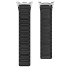 For Samsung Galaxy Watch8 / 8 Classic xDfind I-shaped Magnetic Silicone Watch Band(Black) - 3