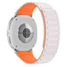 For Samsung Galaxy Watch8 / 8 Classic xDfind I-shaped Magnetic Silicone Watch Band(Starlight Orange) - 2