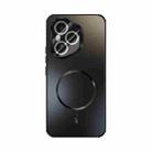 For Honor 400 Pro Global 160.8mm ABEEL Heat Dissipation Frosted MagSafe Phone Case with Lens Film(Black) - 2