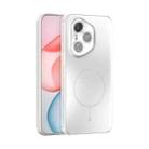 For Honor 400 Pro Global 160.8mm ABEEL Heat Dissipation Frosted MagSafe Phone Case with Lens Film(White) - 1