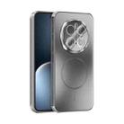 For Honor Magic7 Pro ABEEL Heat Dissipation Frosted MagSafe Phone Case with Lens Film(Silver) - 1