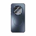 For Honor Magic7 Pro ABEEL Heat Dissipation Frosted MagSafe Phone Case with Lens Film(Dark Blue) - 2