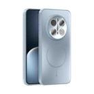 For Honor Magic7 Pro ABEEL Heat Dissipation Frosted MagSafe Phone Case with Lens Film(Light Blue) - 1