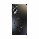 For Samsung Galaxy S25 Edge 5G ABEEL Heat Dissipation Frosted MagSafe Phone Case with Lens Film(Black) - 2