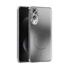 For Samsung Galaxy S25 Edge 5G ABEEL Heat Dissipation Frosted MagSafe Phone Case with Lens Film(Silver) - 1