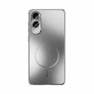 For Samsung Galaxy S25 Edge 5G ABEEL Heat Dissipation Frosted MagSafe Phone Case with Lens Film(Silver) - 2
