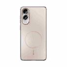 For Samsung Galaxy S25 Edge 5G ABEEL Heat Dissipation Frosted MagSafe Phone Case with Lens Film(Rose Gold) - 2