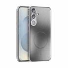 For Samsung Galaxy S25+ 5G ABEEL Heat Dissipation Frosted MagSafe Phone Case with Lens Film(Silver) - 1