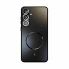 For Samsung Galaxy S25 5G ABEEL Heat Dissipation Frosted MagSafe Phone Case with Lens Film(Black) - 2