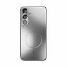 For Samsung Galaxy S25 5G ABEEL Heat Dissipation Frosted MagSafe Phone Case with Lens Film(Silver) - 2