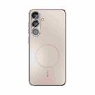 For Samsung Galaxy S25 5G ABEEL Heat Dissipation Frosted MagSafe Phone Case with Lens Film(Rose Gold) - 2