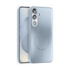 For Samsung Galaxy S25 5G ABEEL Heat Dissipation Frosted MagSafe Phone Case with Lens Film(Light Blue) - 1