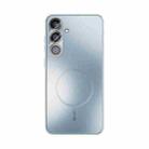 For Samsung Galaxy S25 5G ABEEL Heat Dissipation Frosted MagSafe Phone Case with Lens Film(Light Blue) - 2