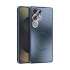 For Samsung Galaxy S25 Ultra 5G ABEEL Heat Dissipation Frosted MagSafe Phone Case with Lens Film(Dark Blue) - 1