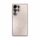 For Samsung Galaxy S25 Ultra 5G ABEEL Heat Dissipation Frosted MagSafe Phone Case with Lens Film(Rose Gold) - 2