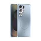 For Samsung Galaxy S25 Ultra 5G ABEEL Heat Dissipation Frosted MagSafe Phone Case with Lens Film(Light Blue) - 1