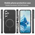 For Samsung Galaxy S24 5G Fanying Series PC Hybrid TPU Translucent Frosted MagSafe Phone Case(Black) - 2