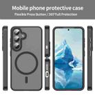 For Samsung Galaxy S24 5G Fanying Series PC Hybrid TPU Translucent Frosted MagSafe Phone Case(Translucent Black) - 2