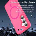 For Samsung Galaxy S24 5G Fanying Series PC Hybrid TPU Translucent Frosted MagSafe Phone Case(Rose Red) - 3