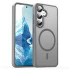 For Samsung Galaxy S24 5G Fanying Series PC Hybrid TPU Translucent Frosted MagSafe Phone Case(Silver Grey) - 1