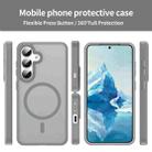 For Samsung Galaxy S24 5G Fanying Series PC Hybrid TPU Translucent Frosted MagSafe Phone Case(Silver Grey) - 2