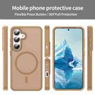 For Samsung Galaxy S24 5G Fanying Series PC Hybrid TPU Translucent Frosted MagSafe Phone Case(Desert Gold) - 2