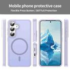 For Samsung Galaxy S24 5G Fanying Series PC Hybrid TPU Translucent Frosted MagSafe Phone Case(Lavender) - 2
