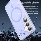 For Samsung Galaxy S24 5G Fanying Series PC Hybrid TPU Translucent Frosted MagSafe Phone Case(Lavender) - 3