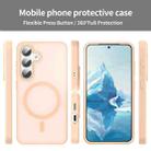 For Samsung Galaxy S24 5G Fanying Series PC Hybrid TPU Translucent Frosted MagSafe Phone Case(Rouge Powder) - 2