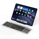 DUX DUCIS OK Flip Series Portable Tri-fold Wireless Touch Keyboard Leather Case(Black) - 7