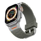 For Apple Watch 46mm / 49mm / 45mm / 44mm Tuobuzhe Liquid Silicone Watch Band(Forest Green) - 1