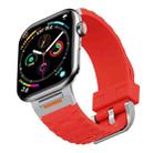 For Apple Watch 42mm / 41mm / 40mm / 38mm Tuobuzhe Liquid Silicone Watch Band(Red) - 1