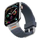 For Apple Watch 42mm / 41mm / 40mm / 38mm Tuobuzhe Liquid Silicone Watch Band(Grey) - 1