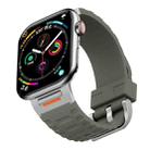 For Apple Watch 42mm / 41mm / 40mm / 38mm Tuobuzhe Liquid Silicone Watch Band(Forest Green) - 1