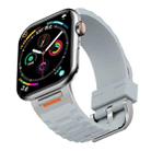 For Apple Watch 42mm / 41mm / 40mm / 38mm Tuobuzhe Liquid Silicone Watch Band(Cloudy Gray) - 1