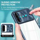 For Samsung Galaxy A26 5G Clear Acrylic + PC + TPU Lens Sliding Cover Full Coverage Phone Case(Navy Blue) - 3