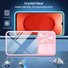 For Samsung Galaxy A26 5G Clear Acrylic + PC + TPU Lens Sliding Cover Full Coverage Phone Case(Pink+Cyan) - 2
