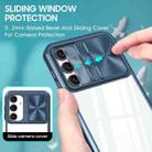For Samsung Galaxy A16 5G Clear Acrylic + PC + TPU Lens Sliding Cover Full Coverage Phone Case(Navy Blue) - 3