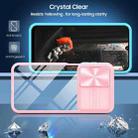 For Samsung Galaxy A16 5G Clear Acrylic + PC + TPU Lens Sliding Cover Full Coverage Phone Case(Pink+Cyan) - 2