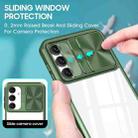 For Samsung Galaxy A16 5G Clear Acrylic + PC + TPU Lens Sliding Cover Full Coverage Phone Case(Olive Green) - 3
